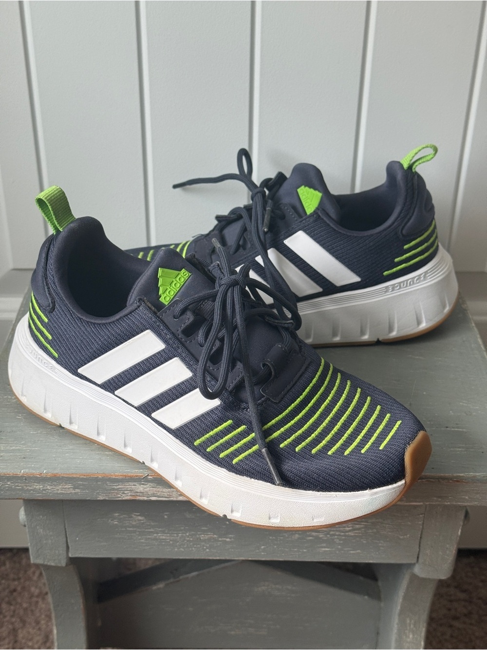 Adidas Swift Run 23 J 'Navy Green' Comfort Shoes / ID0707 / Youth 4